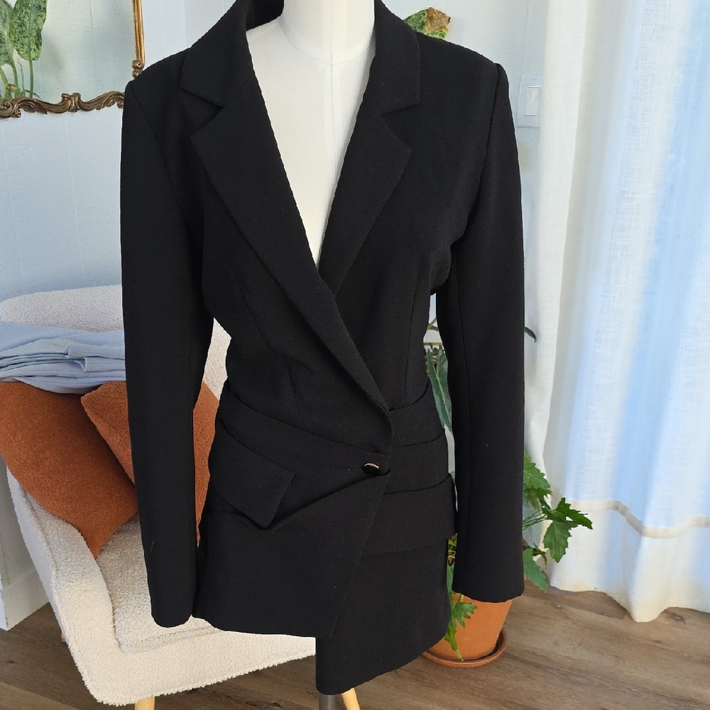 House of Celeb Boutique Black blazer dress size M